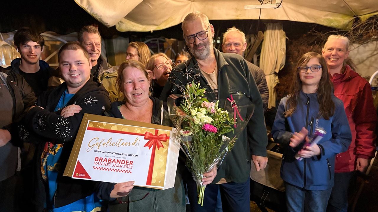 Heidi was surprised with the nomination for Brabander of the Year.