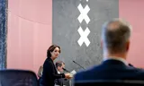 Mayor Femke Halsema during a meeting of the Amsterdam city council.