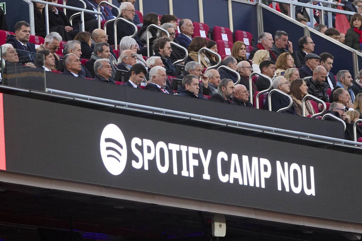 The Spotify Camp Nou box against Deportivo Alavés