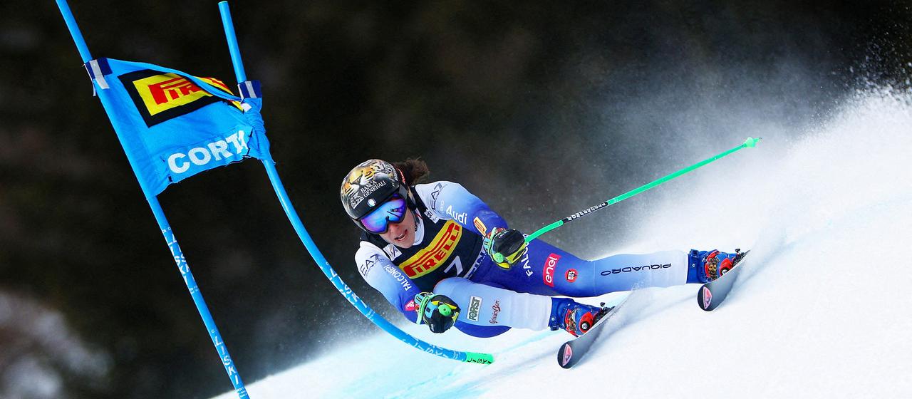 Federica Brignone on the slopes