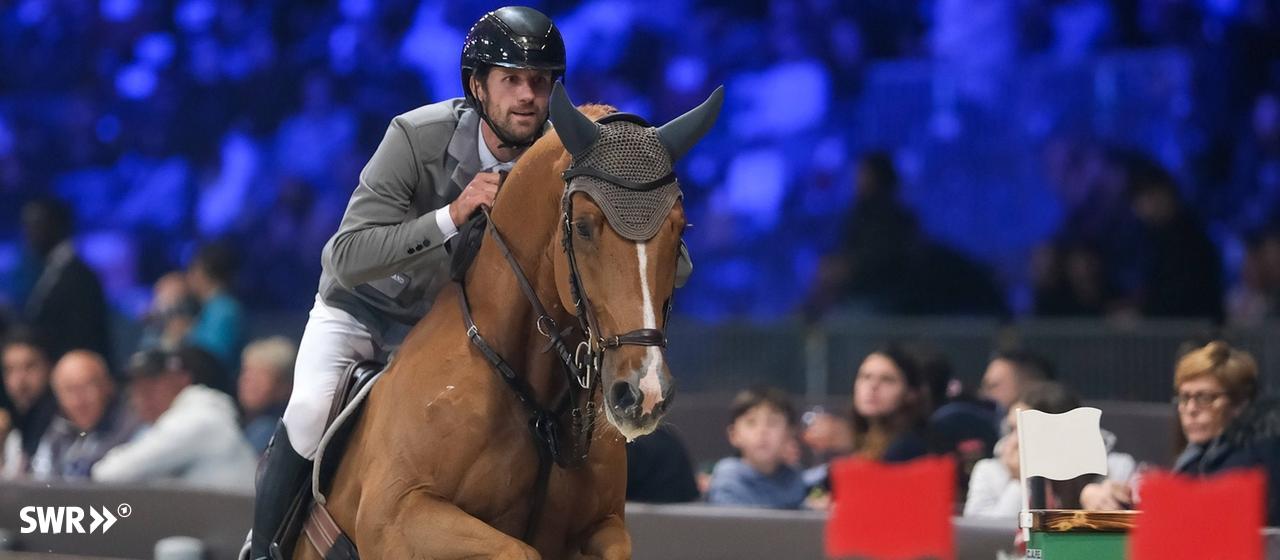 Christian Kukuk (Olympic riding champion) at the World Cup in Verona