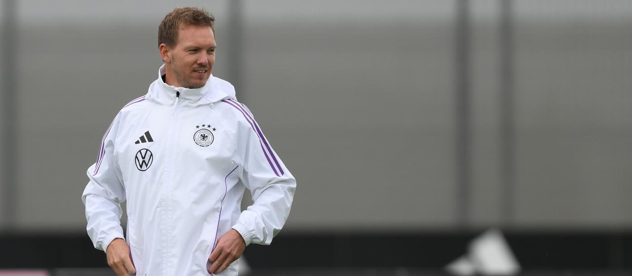 National coach Julian Nagelsmann during training of the DFB team in Herzogenaurach
