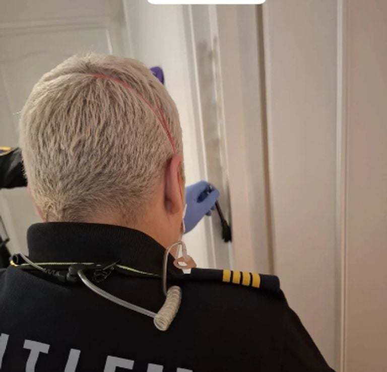 The police are conducting a trace investigation on Friday evening (photo: Instagram Recherche Oost-Brabant).