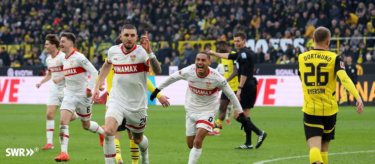Jeff Chabot scored 2-0 at Borussia Dortmund for VfB Stuttgart last season.