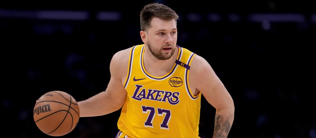 Luka Doncic in action