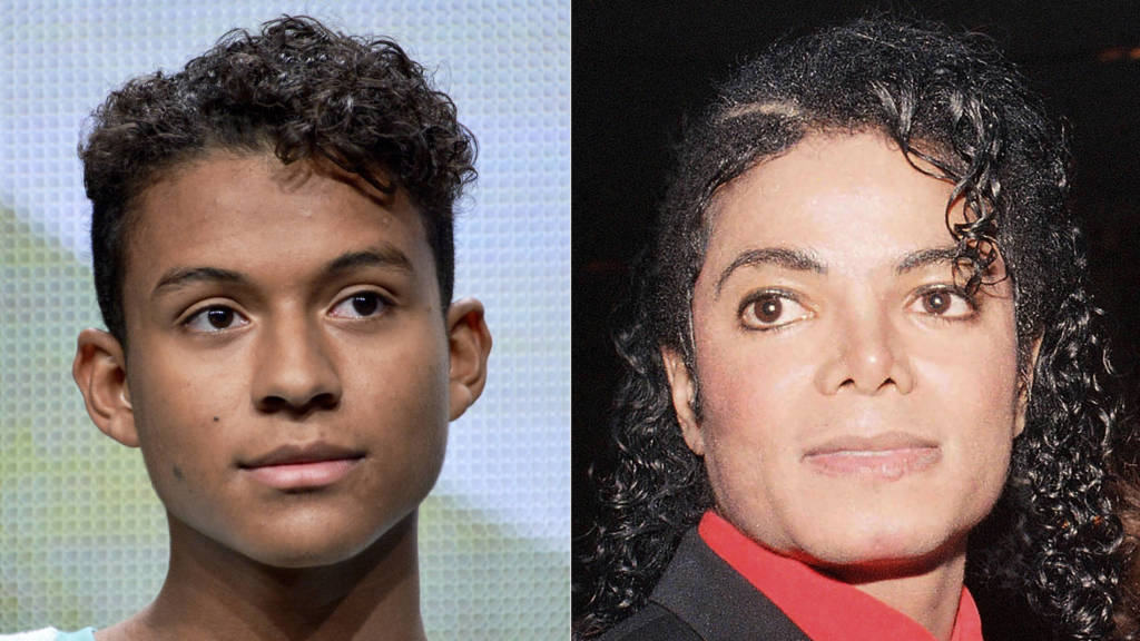 Jaafar Jackson during a panel about the Jackson family in 2014 alongside Michael Jackson, who died in 2009.