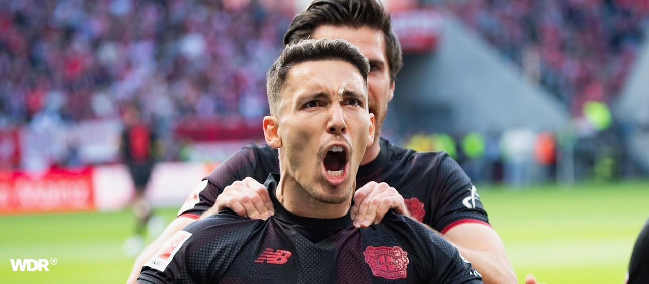 Also wants to celebrate in Lisbon: Alejandro Grimaldo from Bayer 04 Leverkusen