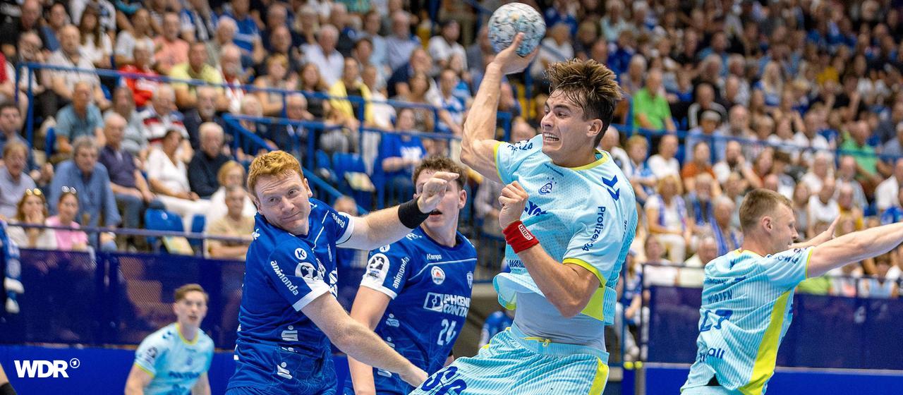 Julian Köster (r.) in a duel with Nicolai Theilinger 