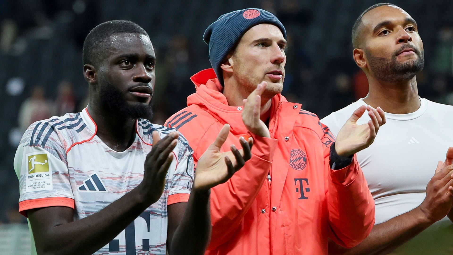 Dayot Upamecano (l.) next to his teammates: The Frenchman's contract is expiring.