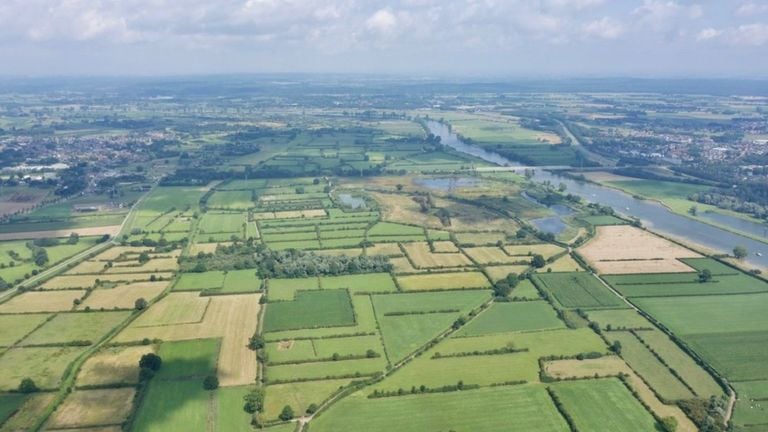 The Maasheggen near Oeffelt from above (photo: Lars van Peij). 