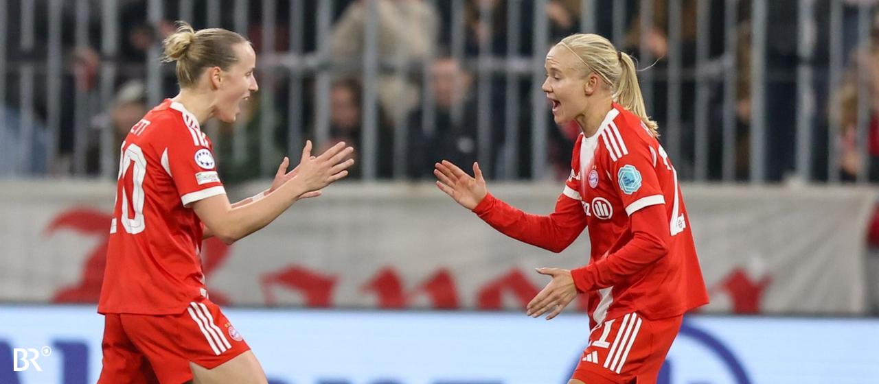 Franziska Kett and Pernille Harder, FC Bayern Women