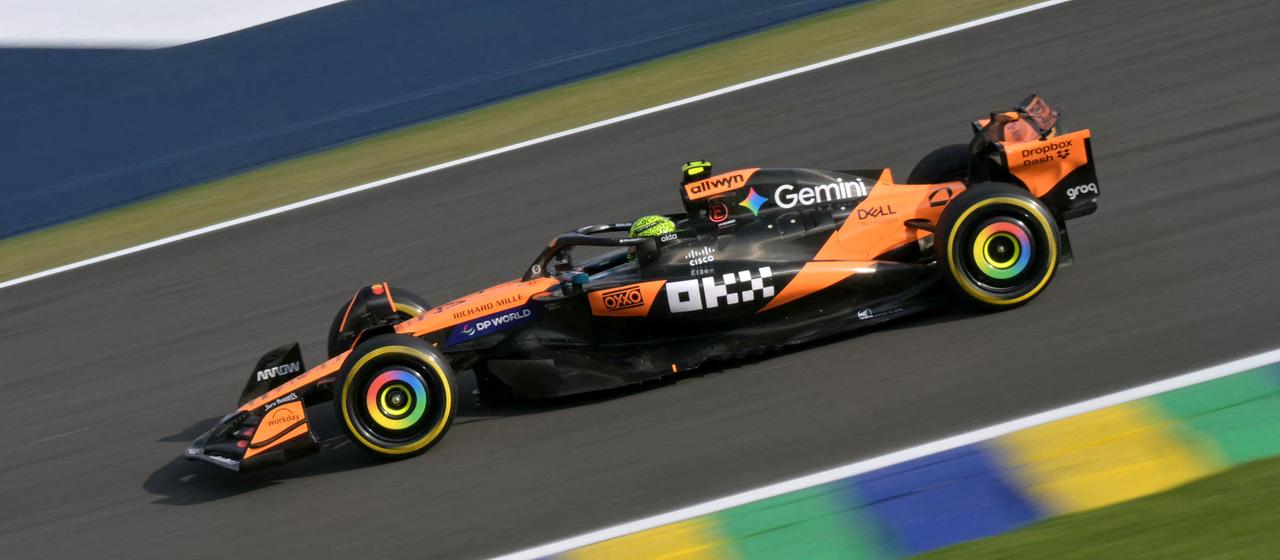 Lando Norris in the McLaren