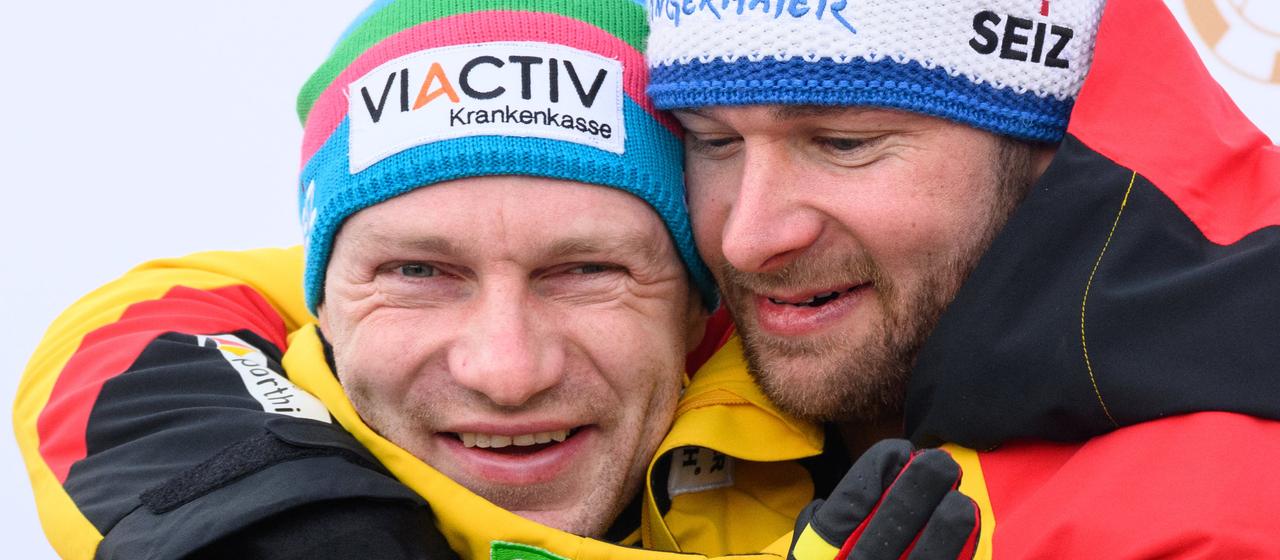 Francesco Friedrich (l.) and Johannes Lochner