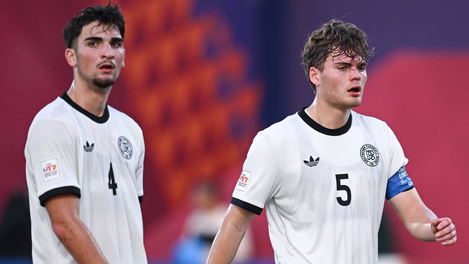 Elias Vali Fard and Ben Hawighorst (r.): The German players received a remarkable equalizer.
