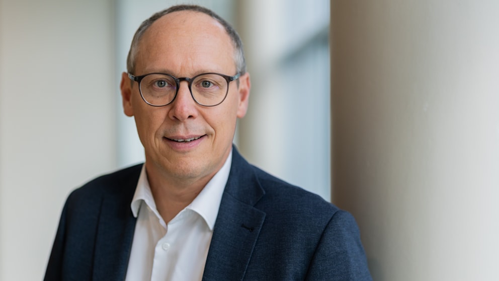 Mark Schober am Dienstag bei der DHB-Kaderbekanntgabe für die Handball-WM der Frauen