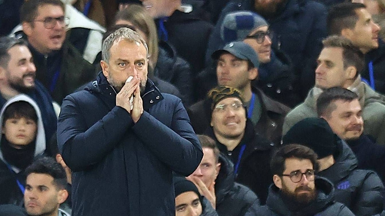 Hansi Flick: The German coach had a bitter evening with FC Barcelona.