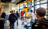 First-year MBO students at the Gilde Vakcollege – technology department – in Gorinchem. Photo Iris van den Broek / ANP