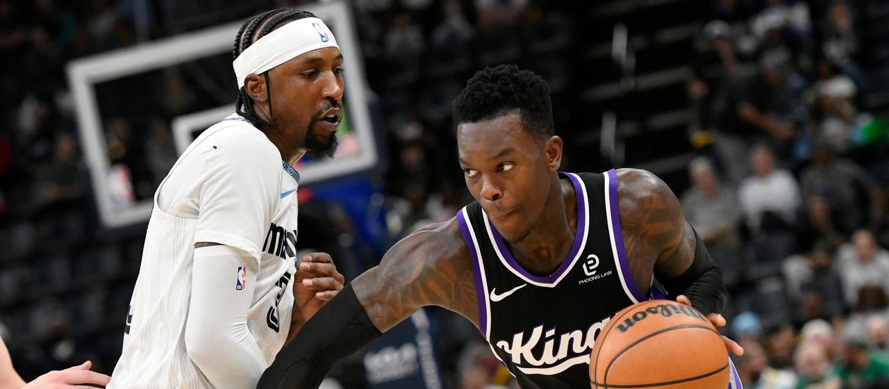 Dennis Schröder in the game against the Denver Nuggets