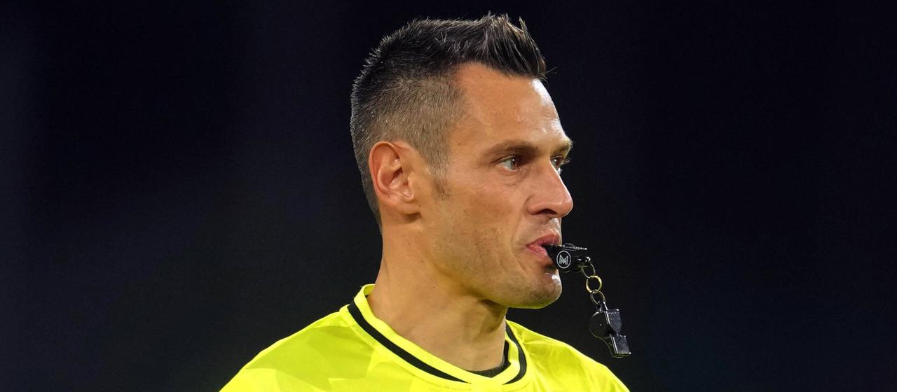 Maurizio Mariani with whistle