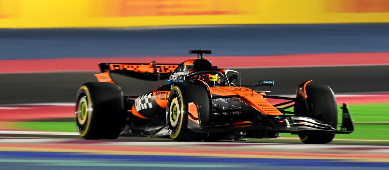 McLaren's Oscar Piastri in action