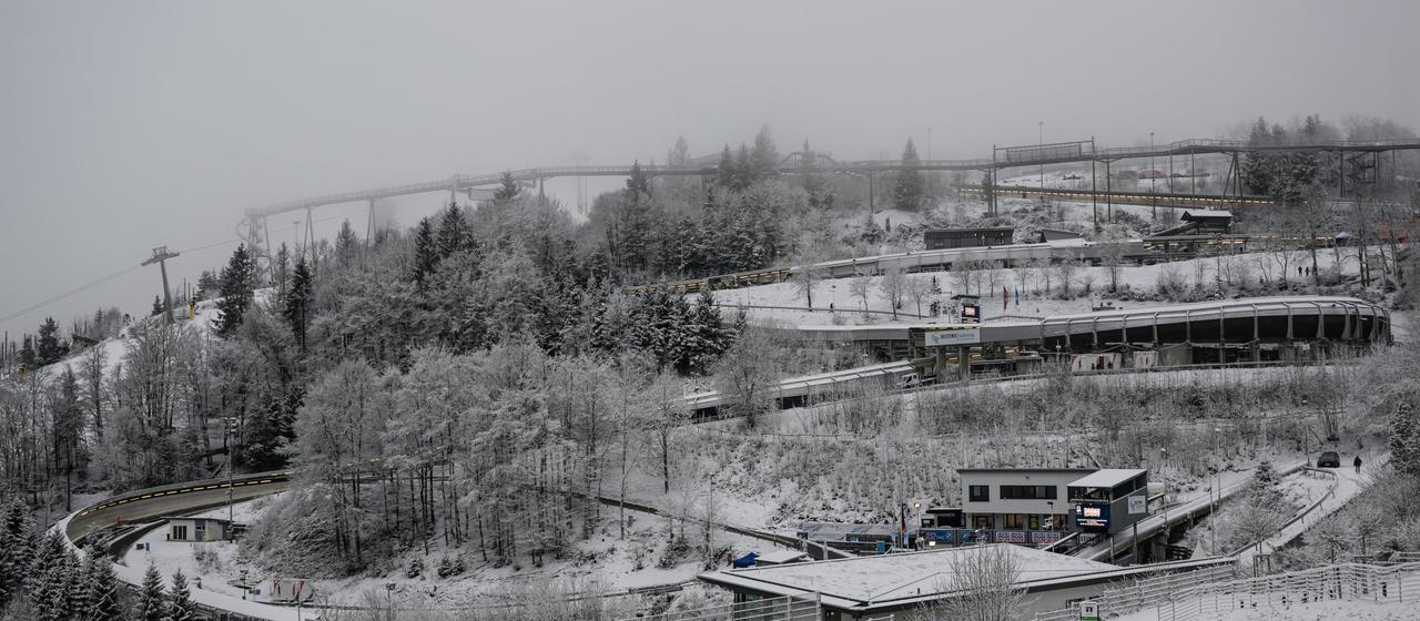 The ice channel in Winterberg