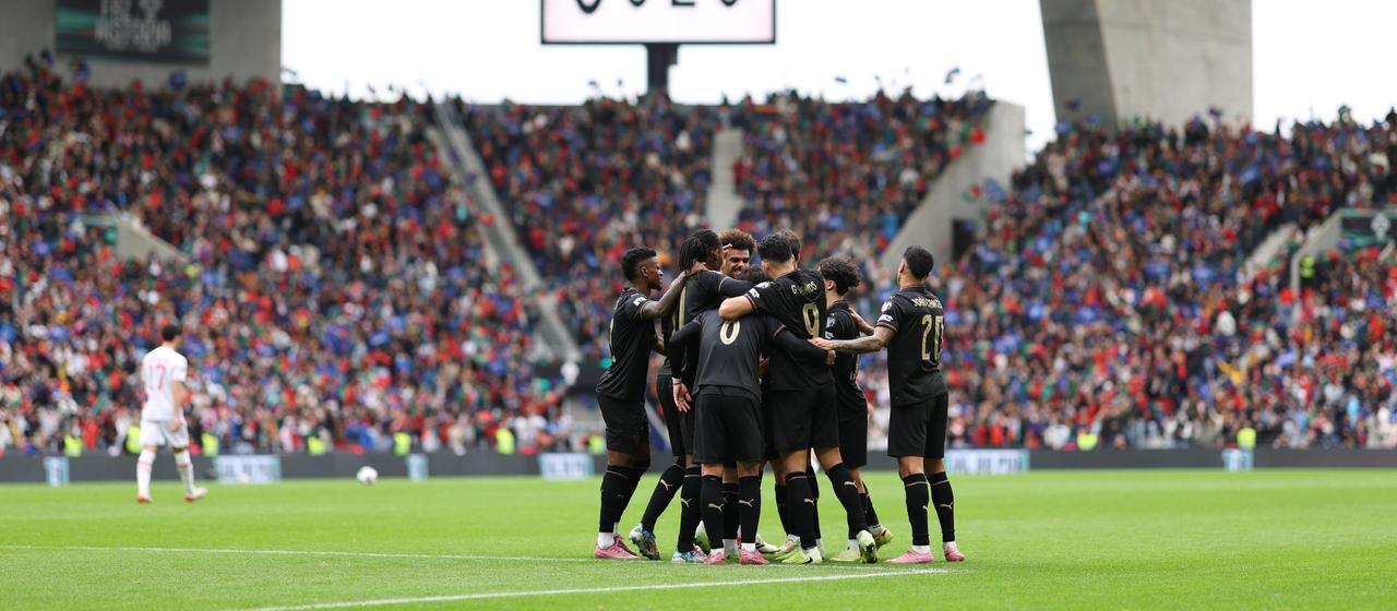 Portugal celebrates its qualifying victory against Armenia