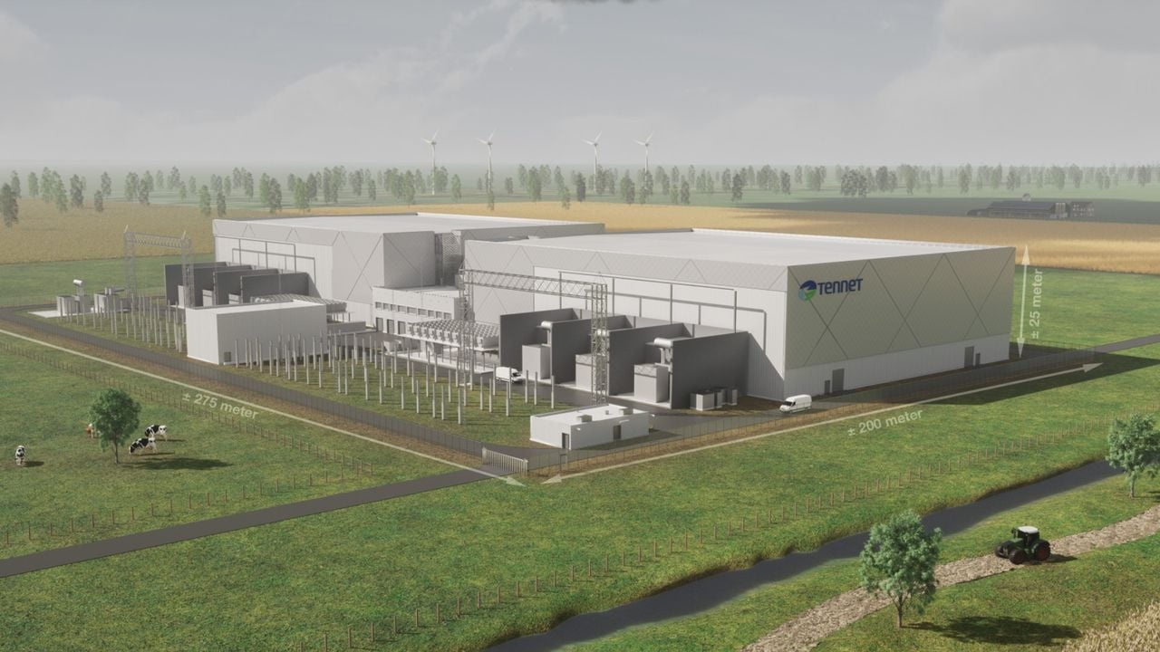 An impression of the converter station in Geertruidenberg (photo: TenneT)
