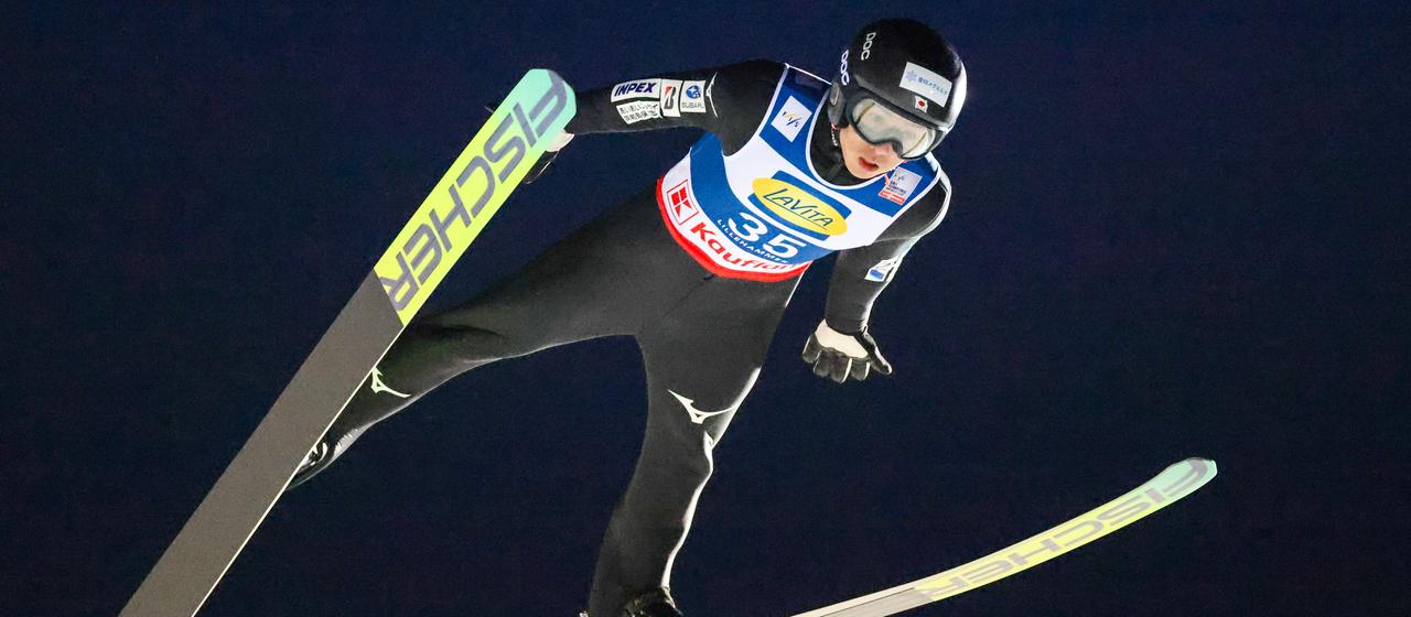 The Japanese ski jumper Naoki Nakamura in Lillehammer