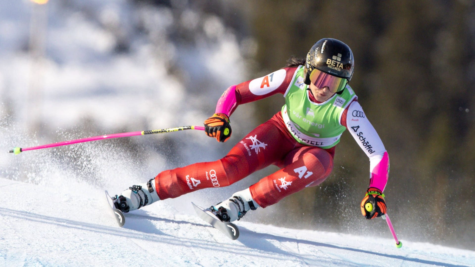 Stephanie Venier: She became world champion in Super-G in 2025 and won bronze in the team combination.
