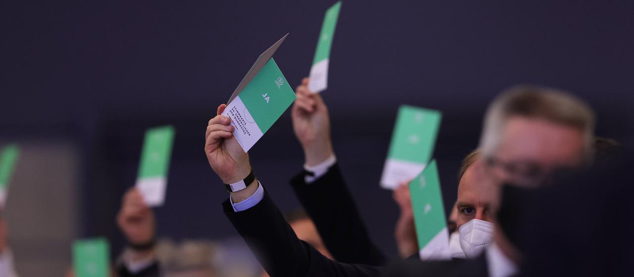 Vote at the DFB Bundestag