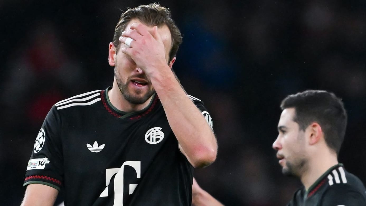 Harry Kane: The top striker couldn't prevent FC Bayern's first defeat of the season at Arsenal.