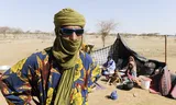 Refugees from northern Mali, including many Touaregs, in the UN refugee camp Goudebo in Dori in neighboring Burkina Faso.