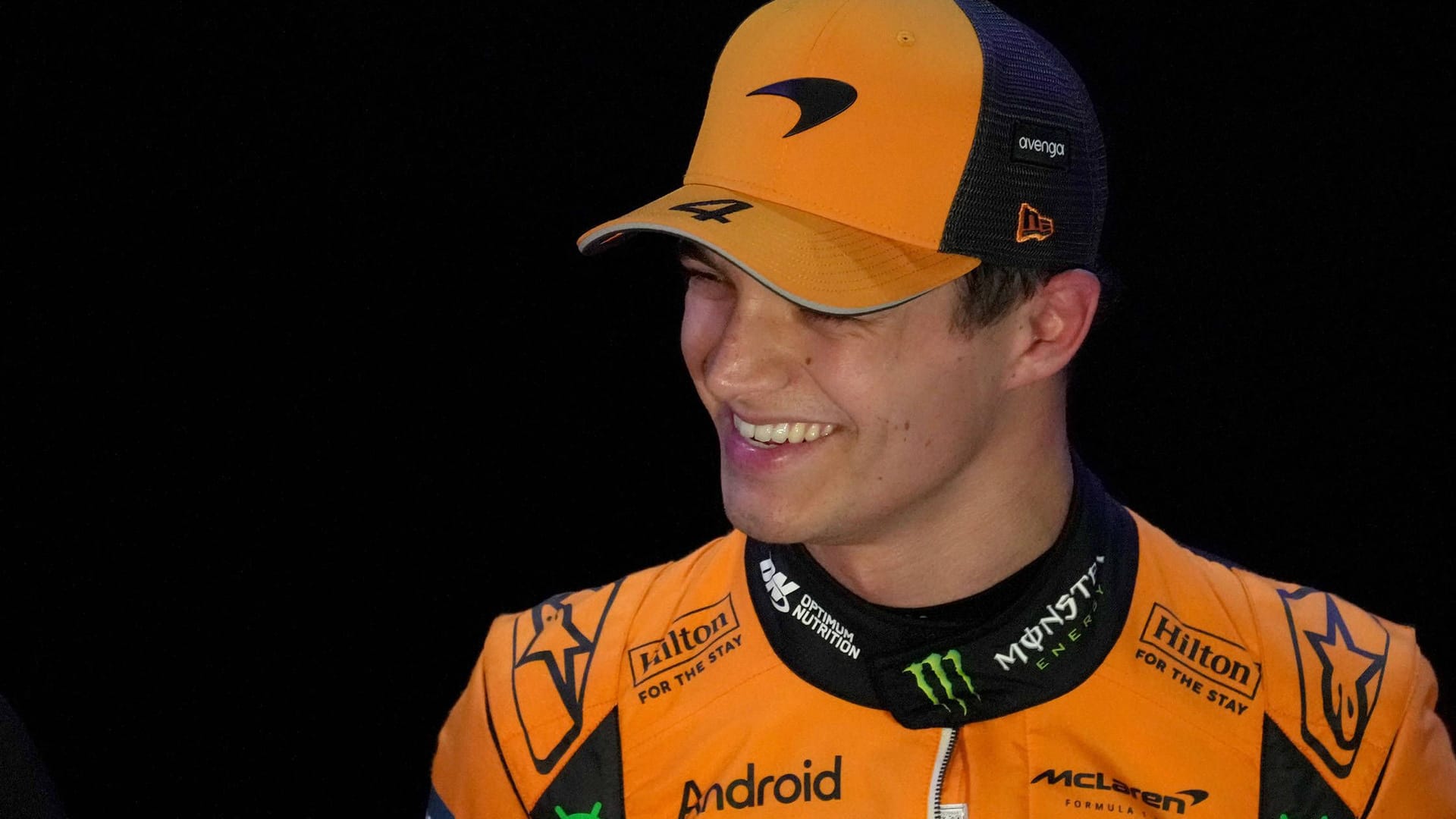 Lando Norris in a good mood: The Brit has the best chance of winning the World Cup.