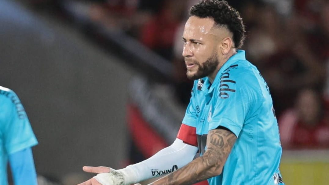 Neymar in the game against Flamengo: The former superstar caused a stir more through dissatisfaction than through strong actions.