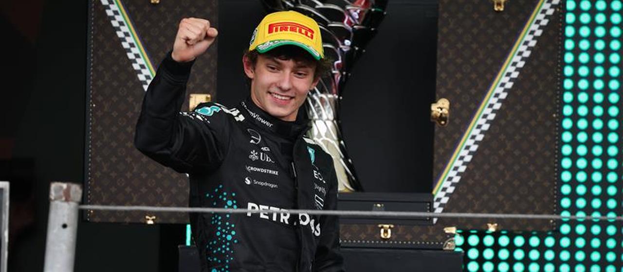 Mercedes driver Kimi Antonelli continues to show improving form 