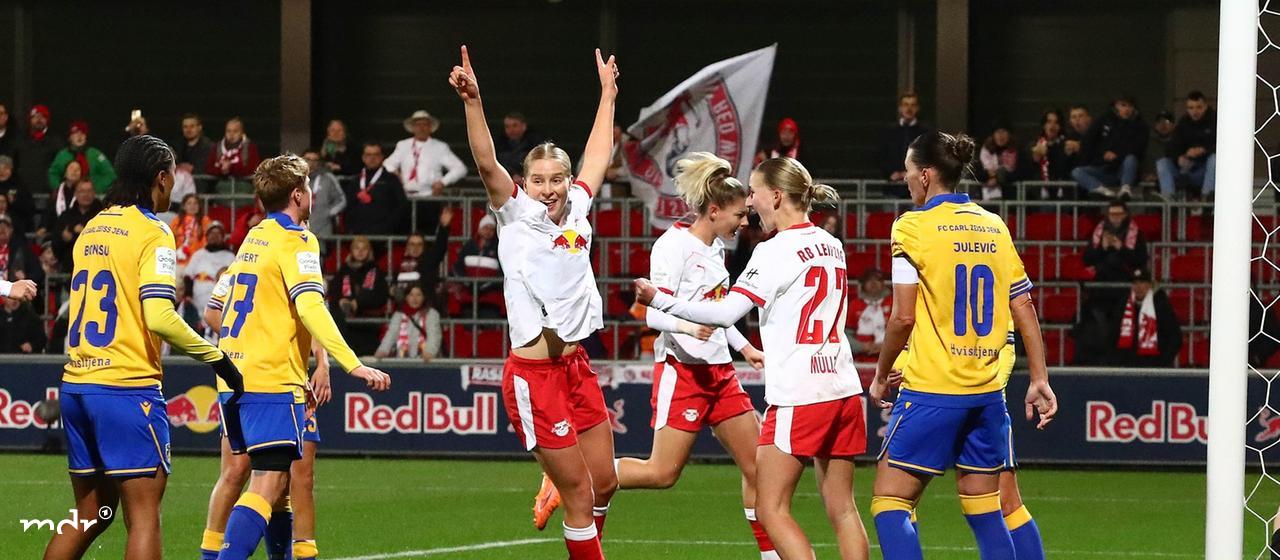 Goal celebration after the 1-0