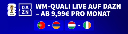 All World Cup qualifying games live on DAZN!