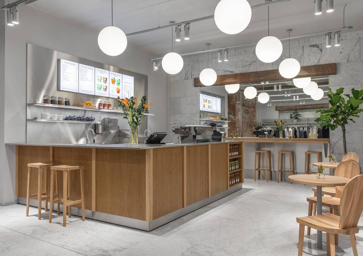 The Arket Café in the new Prague flagship store