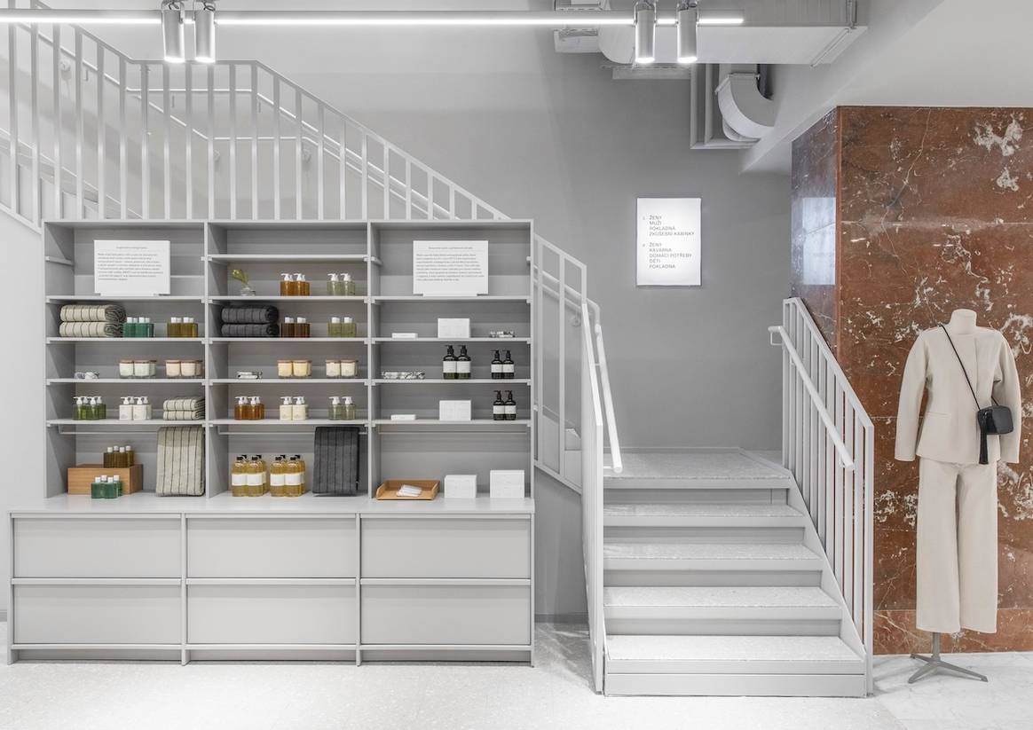 View of the new Arket store in Prague