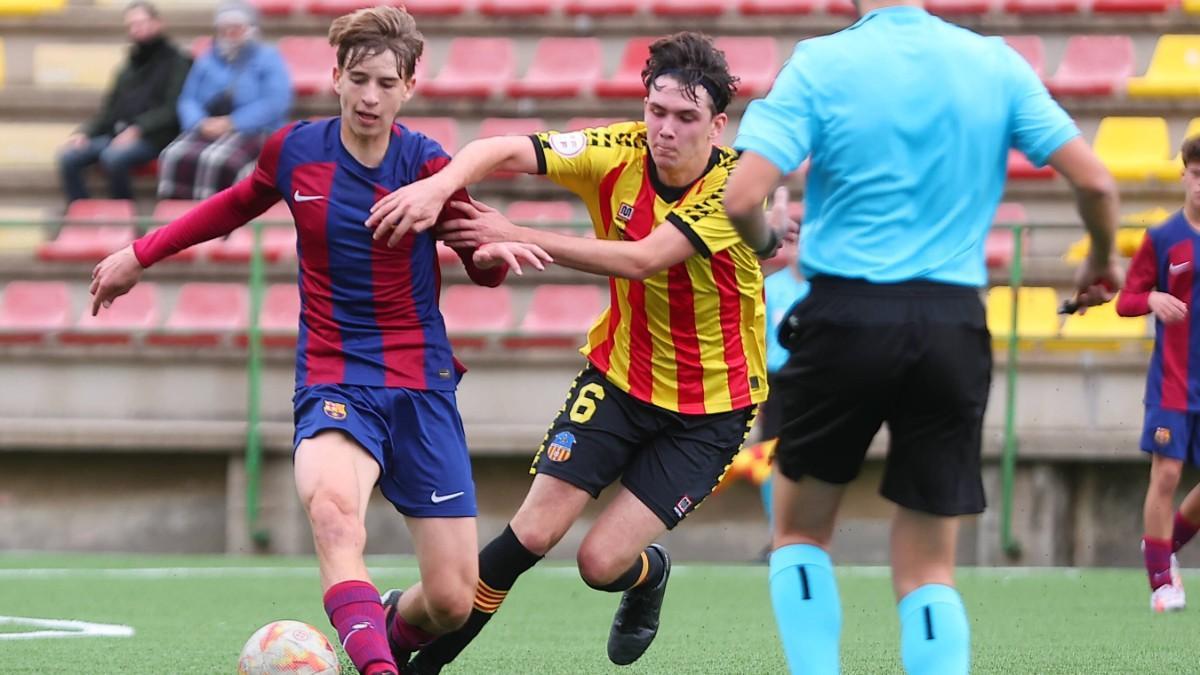 Tomi Marqués has returned to Juvenil B after a loan to Damm