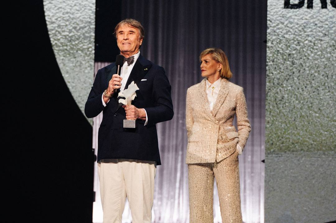 Brunello Cucinelli receives the Outstanding Achievement Award at The Fashion Awards 2025