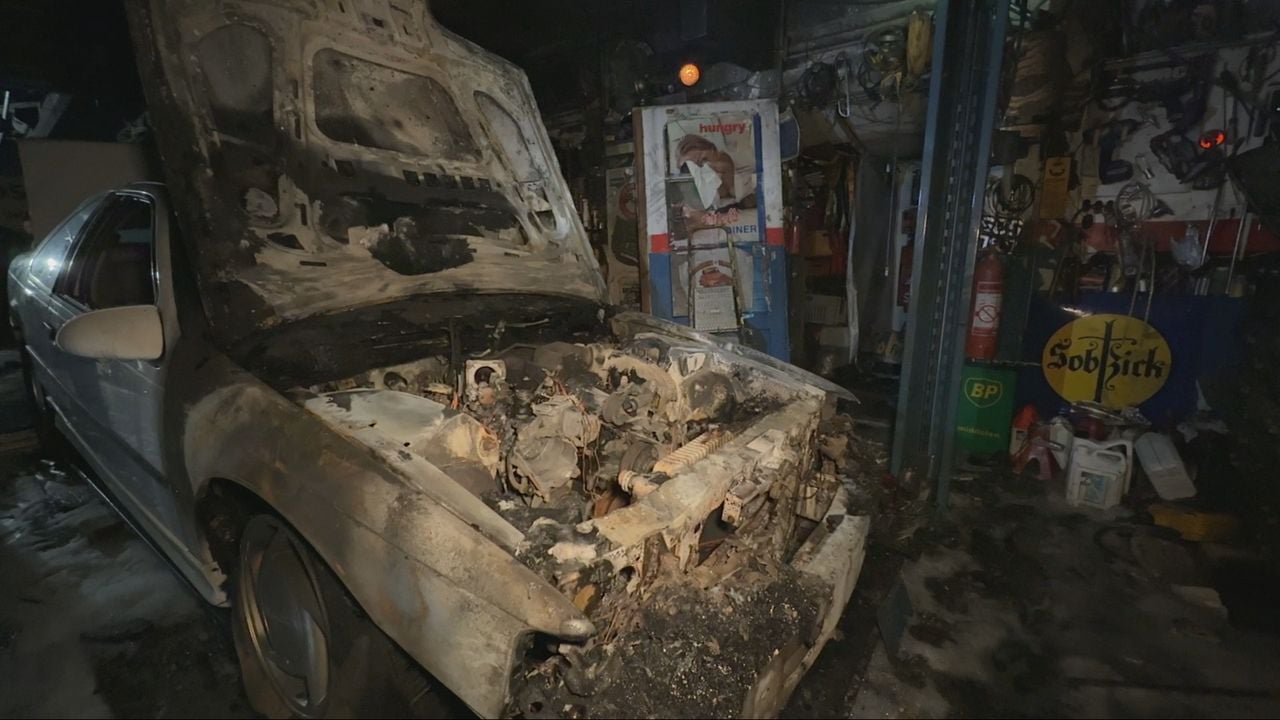 The destroyed American classic (photo: Omroep Brabant).