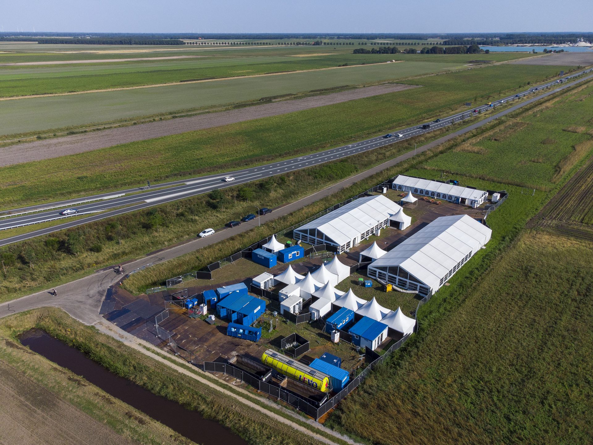 Emergency night shelter for asylum seekers in Nieuwe Pekela. 