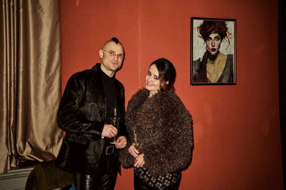Giulia Vitalini (right) at a media event in Berlin