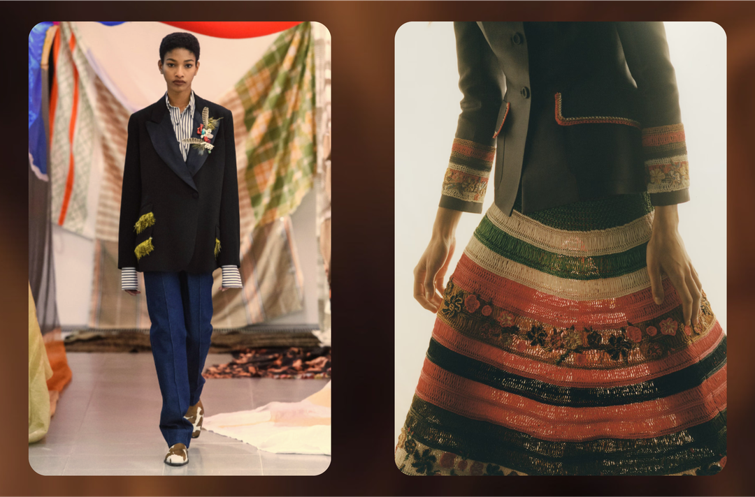 Manolo Blahnik Grace Wales Bonn Collaboration (left) Dior Grace Wales Bonn Collaboration (right)