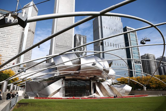 The Jay Pritzker Pavilion in Chicago's Millennium Park. 