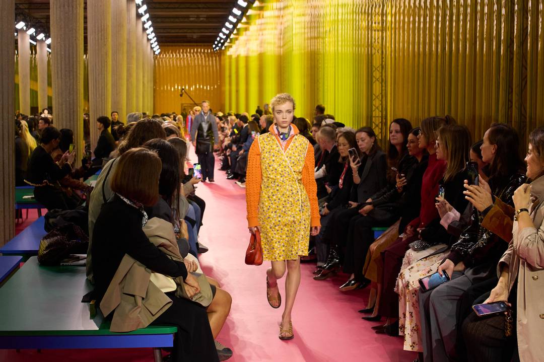 Smock aprons are becoming fashion at Miu Miu SS26