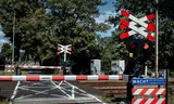 The railway crossing where the accident happened.
