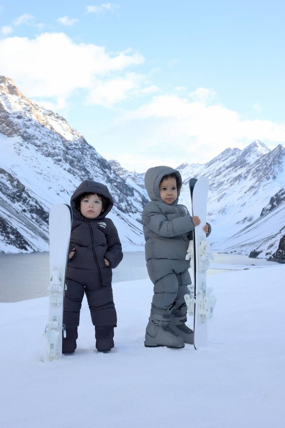 The North Face x Skims collection campaign
