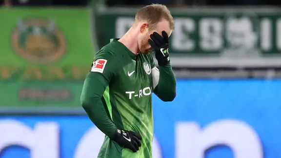 Frustration with Maximilian Arnold from VfL Wolfsburg 
